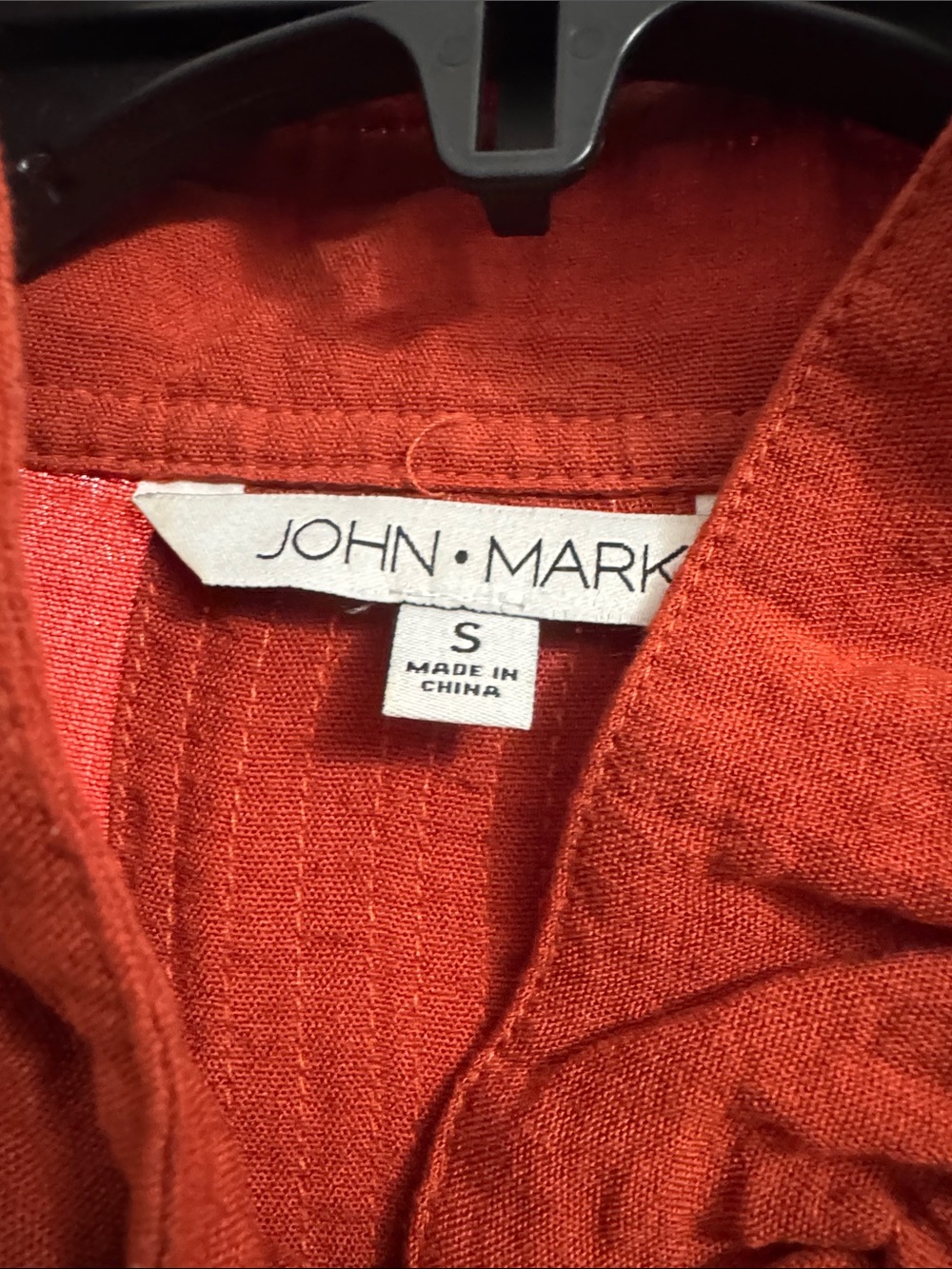 John Mark Rust Button-Front Tunic - Picture 8 of 9